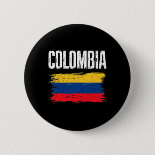 Colombia Flag Jersey Colombian Soccer Team Colombi 6 Cm Round Badge