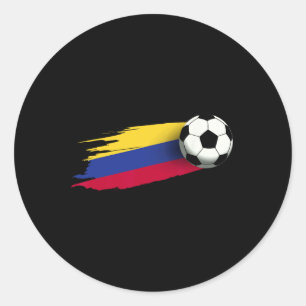 Colombia Flag Jersey Colombian Soccer Team Colombi Classic Round Sticker