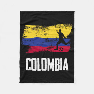 Colombia Flag Jersey Colombian Soccer Team Colombi Fleece Blanket