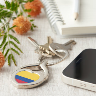 Colombia flag key ring