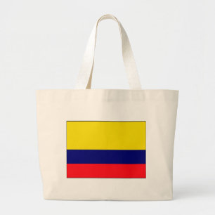 Colombia flag large tote bag