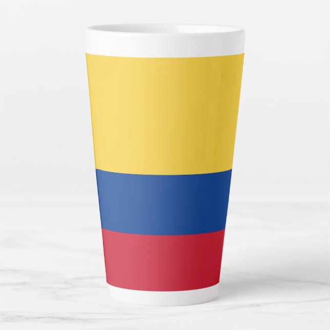 Colombia flag latte mug (Front)