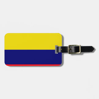 Colombia flag luggage tag