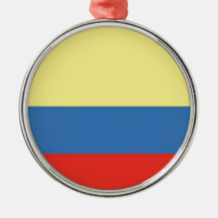 Colombia Flag Metal Tree Decoration