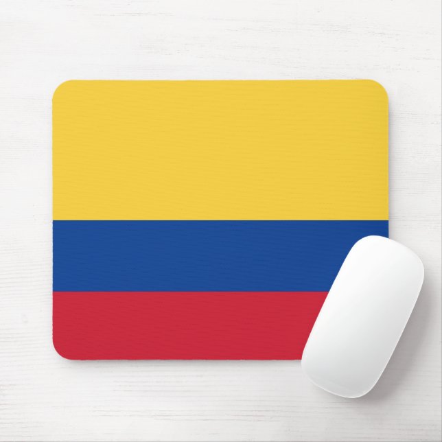 Colombia flag mouse mat (With Mouse)