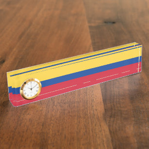 Colombia flag nameplate