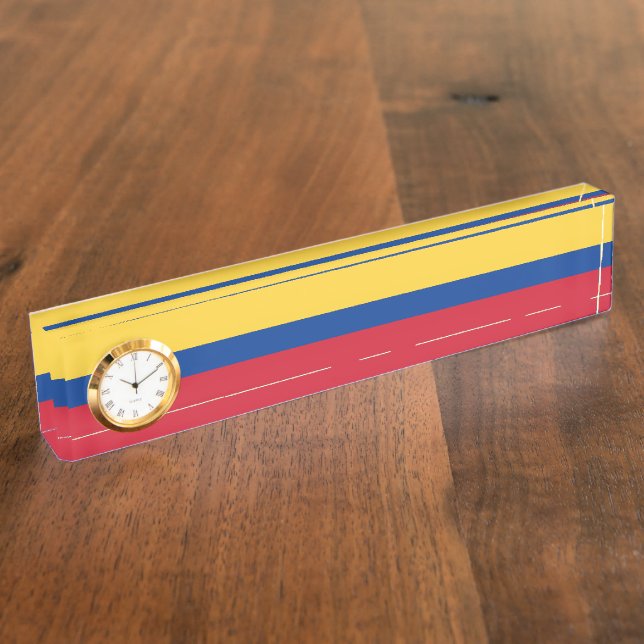 Colombia flag nameplate (Side)