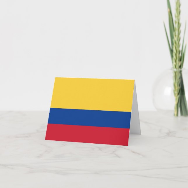Colombia flag note card (Front)