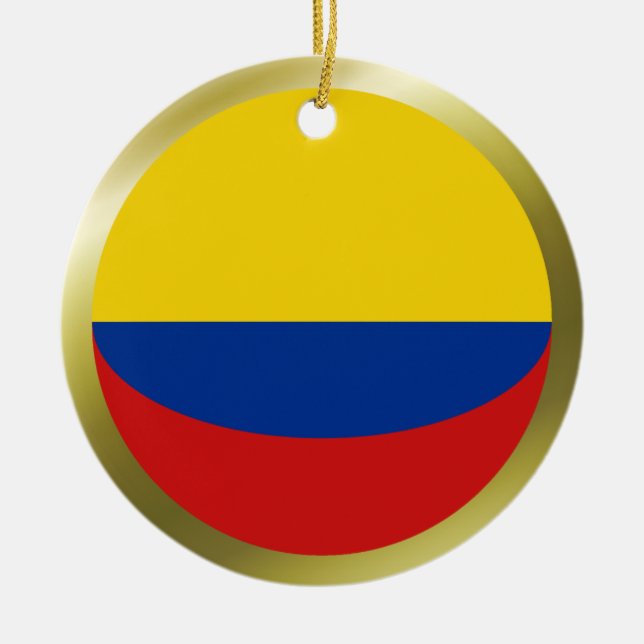 Colombia Flag Ornament (Front)