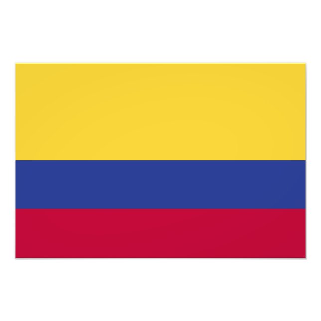 Colombia Flag Photo Print (Front)