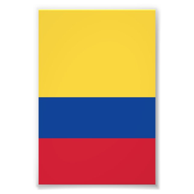 Colombia flag photo print (Front)