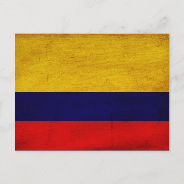 Colombia Flag Postcard (Front)