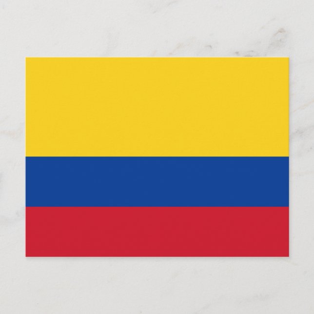 Colombia Flag Postcard (Front)