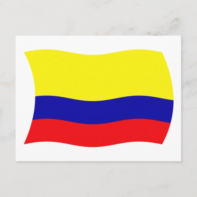 Colombia Flag Postcard (Front)