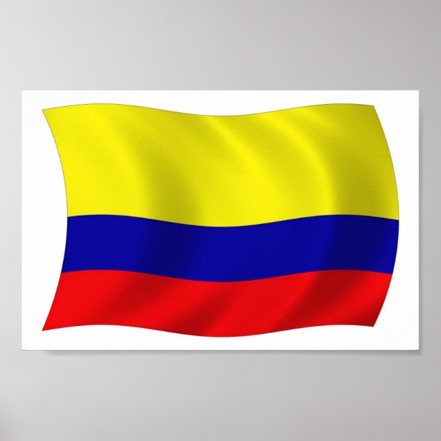 Colombia Flag Poster Print (Front)