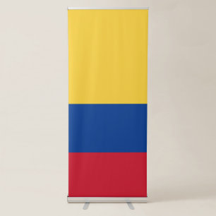 Colombia flag retractable banner