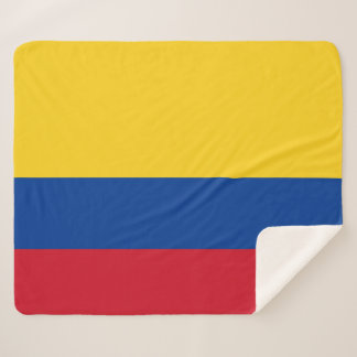 Colombia Flag Sherpa Blanket