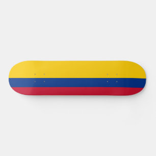Colombia Flag Skateboard