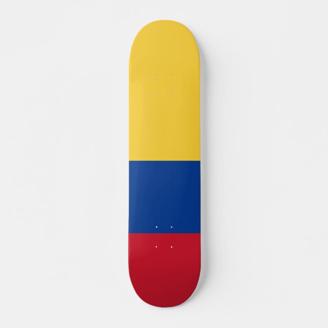 Colombia flag skateboard (Front)