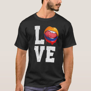 Colombia Flag Soccer Fan Love Colombian   T-Shirt