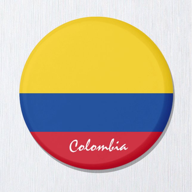 Colombia flag & South America - travel/sports fans Magnet (Creator Uploaded)