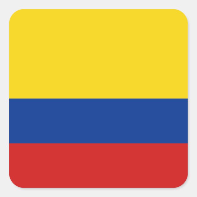 Colombia Flag Sticker (Front)