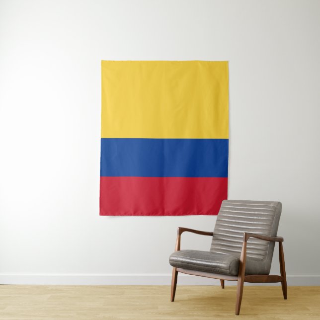 Colombia flag tapestry (In Situ)