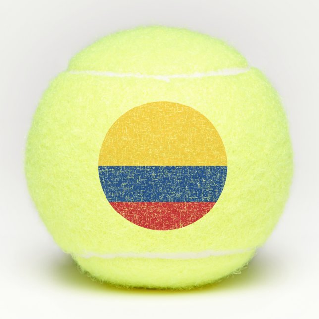 Colombia flag tennis balls (Front)