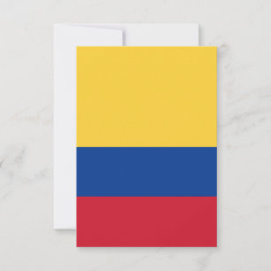 Colombia flag thank you card
