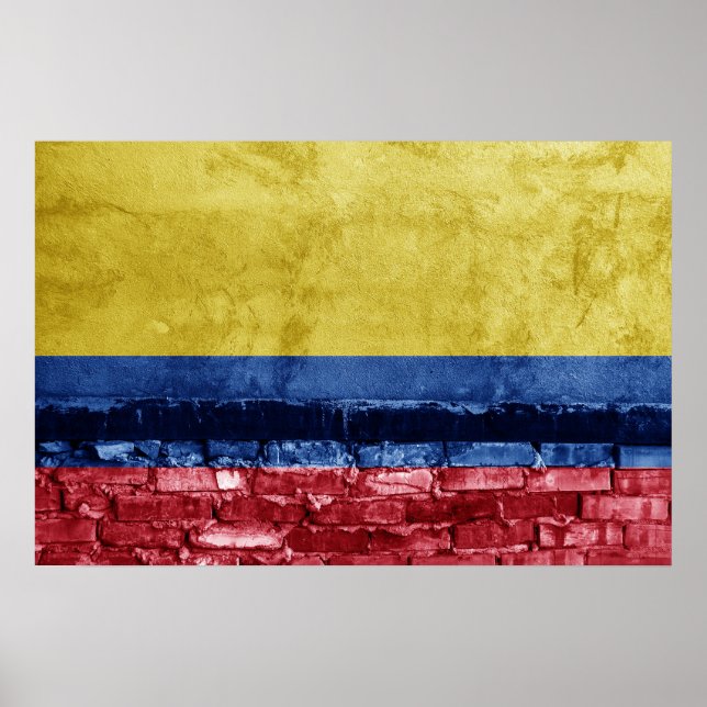 Colombia flag wall poster (Front)