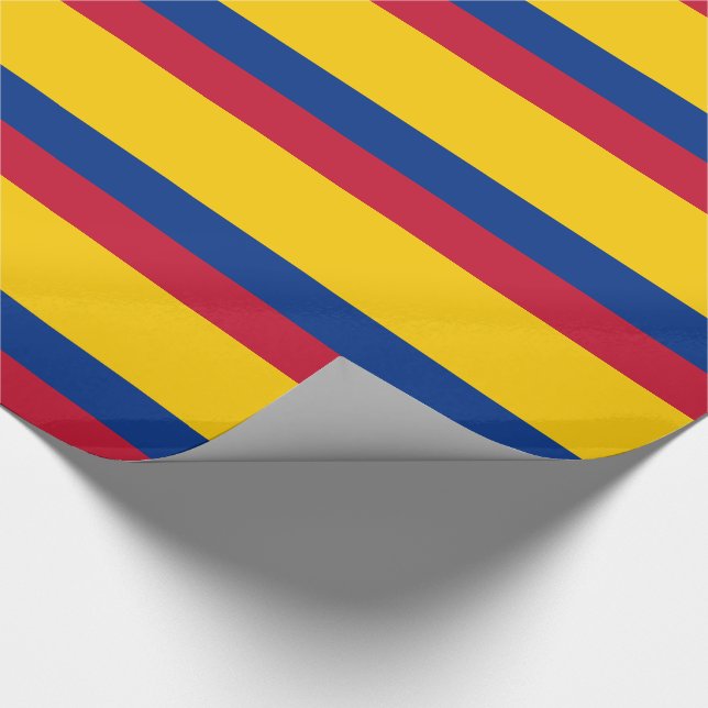 Colombia Flag Wrapping Paper (Corner)