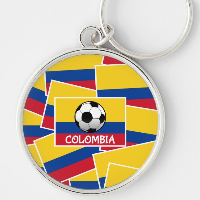 Colombia Football Key Ring (Front)