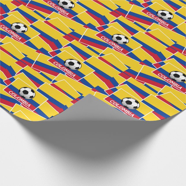 Colombia Football Wrapping Paper (Corner)