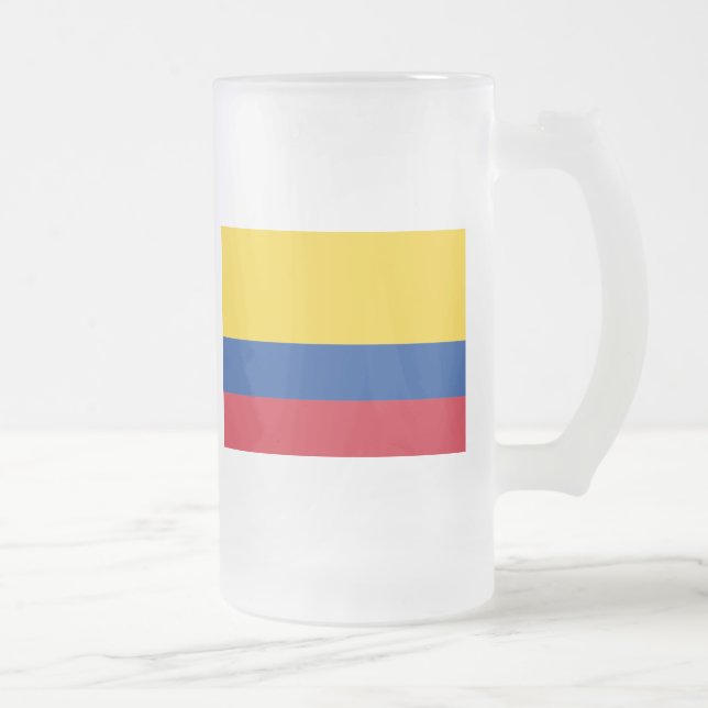 colombia frosted glass beer mug (Right)