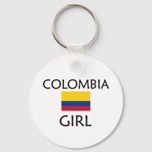 COLOMBIA GIRL KEY RING
