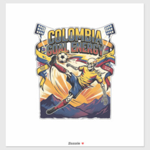 Colombia Goal Energy Skeleton Striker Nations Crea
