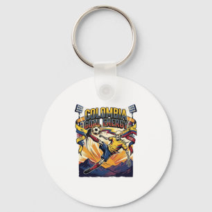 Colombia Goal Energy Skeleton Striker Nations Crea Key Ring