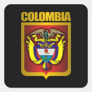 "Colombia Gold" Square Sticker