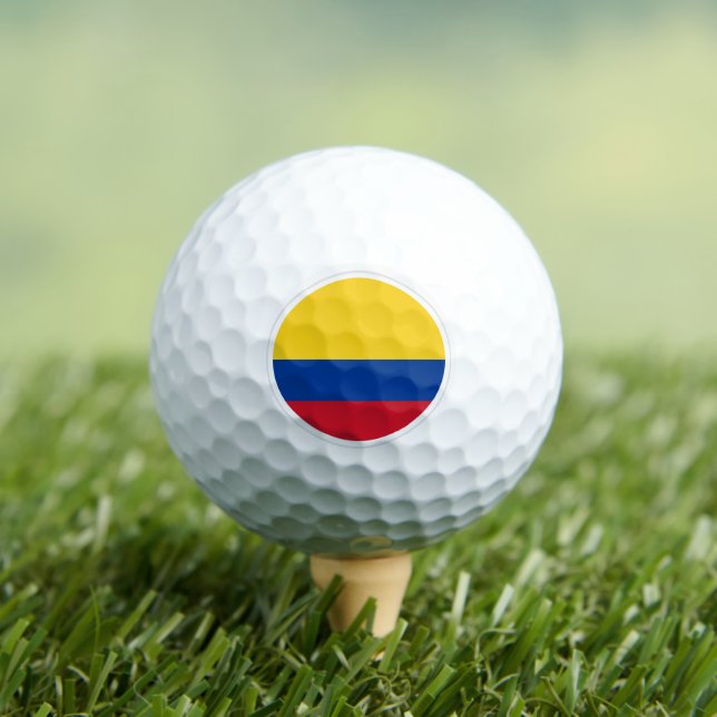 Colombia Golf Balls, Flag Golfers / Patriots Golf Balls (Insitu Tee)
