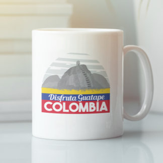 Colombia Guatape Vintage Travel Coffee Mug