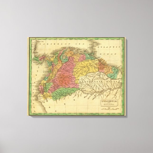 Colombia, Guiana Canvas Print (Front)