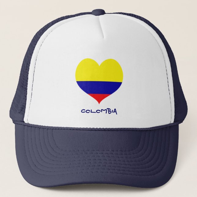 Colombia heart trucker hat (Front)