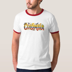 Colombia Heritage Vibrant Tropical Culture, Coffee T-Shirt