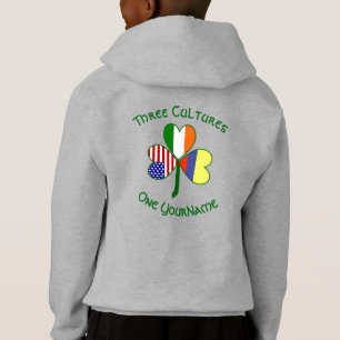 Colombia Ireland USA Shamrock Flag Personalised