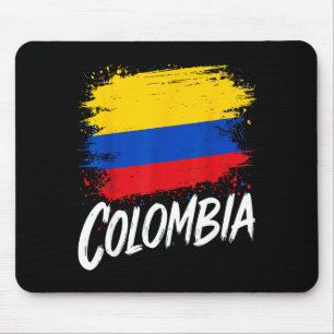 Colombia Lover Colombian Flag  Mouse Mat