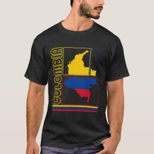 Colombia Map Colombia Colombian Colombian Pride Ma T-Shirt