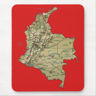 Colombia Map Mousepad