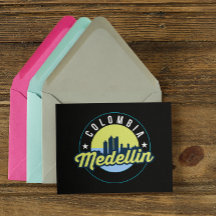 Colombia Medellin Cityscape City Logo