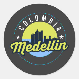 Colombia Medellin Cityscape Sticker