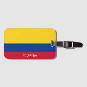 Colombia National Flag Patriotic Luggage Tag